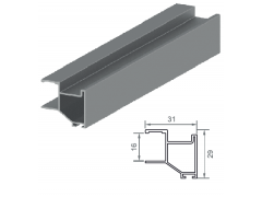 TIRADOR RT16 PLATA MATE 2,60MTS